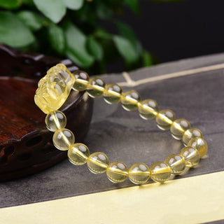 Buddha Gift FengShui Citrine PiXiu Wealth Bracelet