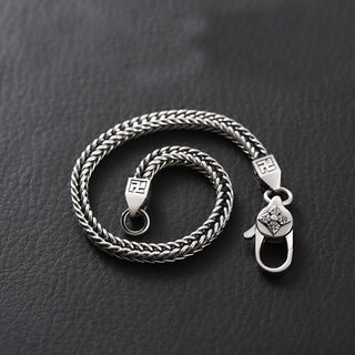 Buddha Gift Tibetan Double Dorje Vajra Swastika Spiritual Power Chain Bracelet