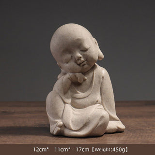 Buddha Gift Tibetan Meditation Buddha Monk Blessing Serenity Resin Home Decoration