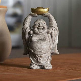 Buddha Gift Laughing Buddha Resin Statue Blessing Home Decoration