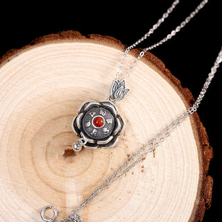Buddha Gift 925 Sterling Silver Om Mani Padme Hum Lotus Peace Necklace Pendant Earrings