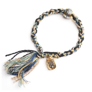 Buddha Gift Zakiram Goddess of Wealth Om Mani Padme Hum Peace Handmade Bracelet