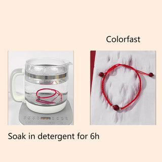 Buddha Gift Lucky Cinnabar Bead Blessing Red String Bracelet