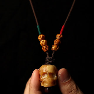 Buddha Gift Tibetan Camel Bone Skull The Lord of the Corpse Forest Protection Necklace Pendant