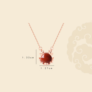 ❗❗❗A Flash Sale- Buddha Gift 925 Sterling Silver Year of the Dragon Cinnabar Red Agate Dragon Protection Bracelet Necklace Pendant Earrings Ring