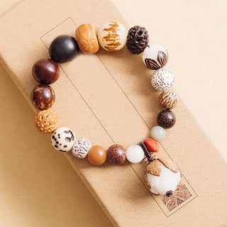 Buddha Gift Bodhi Seed Lotus Wisdom Peace Wrist Mala Bracelet