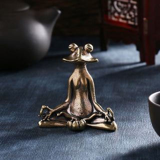 Buddha Gift Mini Small Frog Turtle Koi Fish Snail Crab Copper Wealth Home Decoration