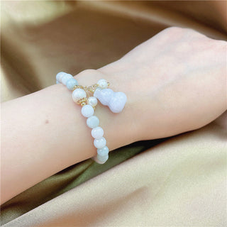 Buddha Gift Jade Gourd Blessing Protection Charm Bracelet