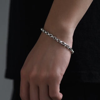 Buddha Gift 925 Sterling Silver Om Mani Padme Hum Carved Design Creativity Metal Bracelet