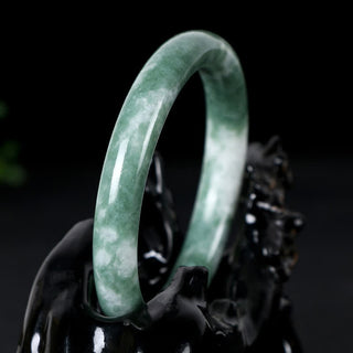Buddha Gift Natural Jade Luck Abundance Bangle Bracelet