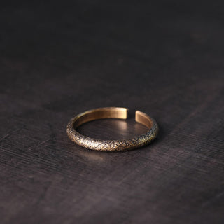 Buddha Gift Tibetan Vintage Texture Design Copper Luck Couple Ring