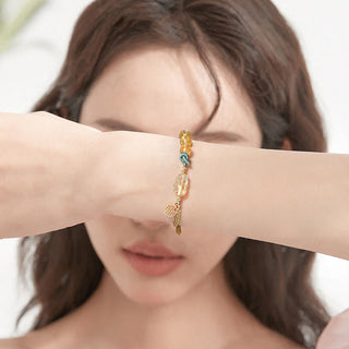 Buddha Gift Citrine PiXiu Fu Character Prosperity String Braided Bracelet