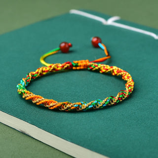 Buddha Gift Colorful Rope Luck Handcrafted Zongzi Charm Bracelet