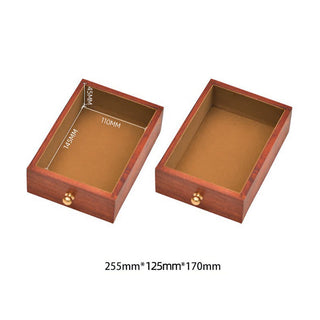 Buddha Gift Antique Handmade Rosewood Jewelry Storage Box Lockable Large Double Layer Flower Wooden Gift Organizer Box