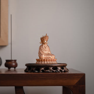 Buddha Gift Shakyamuni Figurine Compassion Handmade Copper Statue Decoration