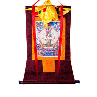 Buddha Gift Tibetan Thousand-handed Avalokitesvara Framed Thangka Blessing Decoration