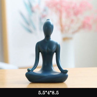 Buddha Gift Abstract Yoga Meditation Exercise Ceramics Spiritual Figurine Sculpture Decoration