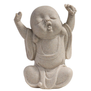 Buddha Gift Tibetan Meditation Buddha Monk Blessing Serenity Resin Home Decoration