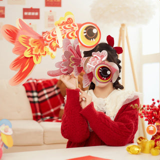 Buddha Gift DIY Fortune Luck Koi Fish Paper Lantern Lamp Mid-Autumn Festival Child Kids Lantern Decoration