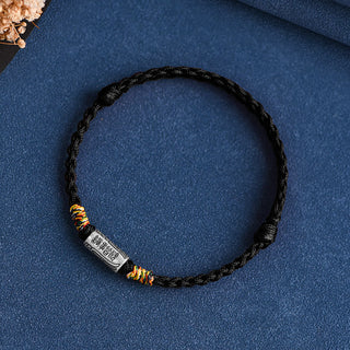Buddha Gift Handcrafted 925 Sterling Silver Everything Goes Well Design Protection Strength Bracelet Anklet