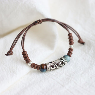 Buddha Gift Tibet Ceramic Bead Wealth String Bracelet