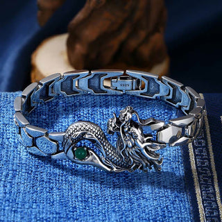 Buddha Gift Vintage Dragon Pattern Engraved Success Bracelet