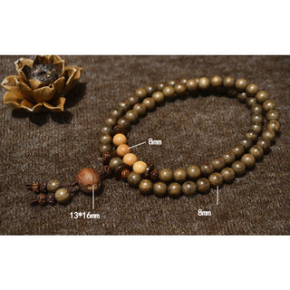 Buddha Gift Tibetan Sandalwood Protection Charm Mala Bracelet