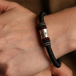 Buddha Gift 999 Sterling Silver Om Mani Padme Hum Peace Magnetic Buckle Bracelet