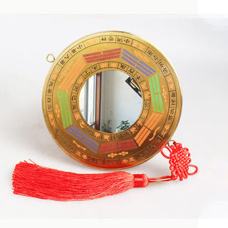 Buddha Gift Feng Shui Bagua Map Copper Coin Chinese Knotting Balance Energy Map
