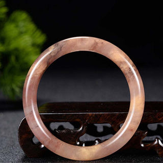 Buddha Gift Purple Golden Silk Jade Wealth Bracelet Bangle