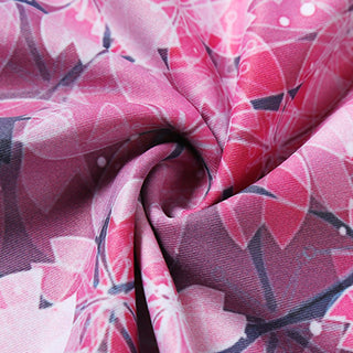 Buddha Gift Cherry Blossoms Sakura Lines Print Sports Yoga Cropped Leggings Women's Yoga Capri Pants