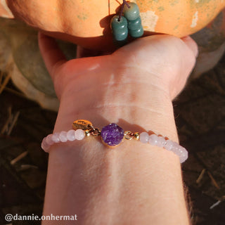 Buddha Gift Natural Crystal Charm Lucky Healing Bracelet