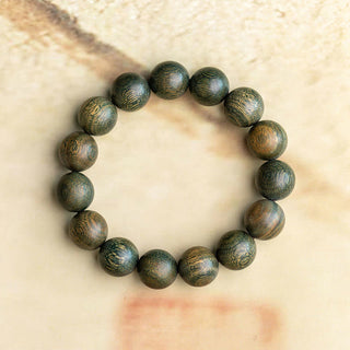 Buddha Gift Tibetan Green Sandalwood Soothing Cure Bracelet