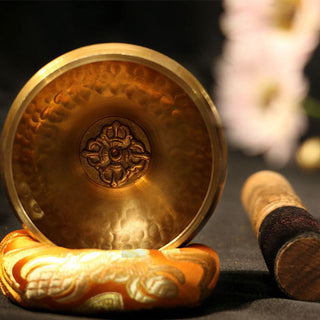 Buddha Gift Tibetan Sound Bowl Handcrafted for Relaxation and Mindfulness Meditation Singing Bowl Set