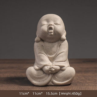 Buddha Gift Tibetan Meditation Buddha Monk Blessing Serenity Resin Home Decoration