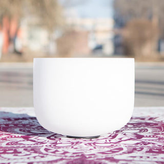 Buddha Gift Tibetan Crystal Sound Bowl Handcrafted for Yoga Healing and Meditation Singing Bowl
