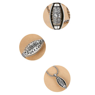 Buddha Gift Tibet Om Mani Padme Hum Protection Necklace Rotatable Pendant