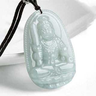 Buddha Gift Chinese Zodiac Natal Buddha Jade Wealth Prosperity Necklace Pendant