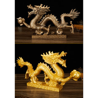 Buddha Gift Feng Shui Dragon Auspicious Cloud Wealth Luck Decoration