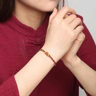 Buddha Gift Handmade Colorful Rope King Kong Knot Braided Luck Bracelet