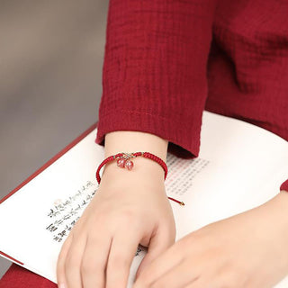 Buddha Gift Natural Strawberry Quartz Amethyst Green Phantom Bead Positive Bracelet