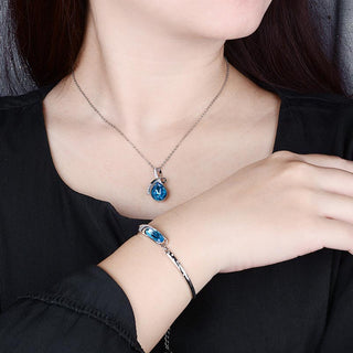 Buddha Gift 925 Silver Plated Copper 12 Constellations of the Zodiac Charm Bracelet