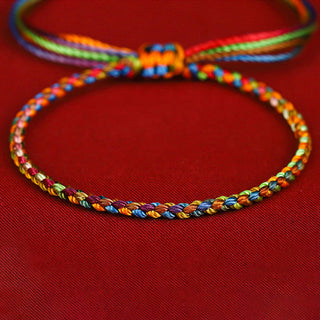 Buddha Gift "May all your wishes come true" Lucky Multicolored Bracelet