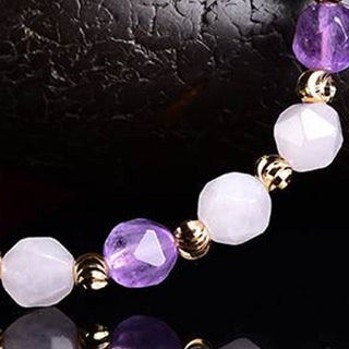 Buddha Gift Natural Amethyst Fortune Pixiu Charm Bracelet