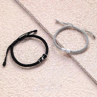 Buddha Gift Bamboo Pattern Healing Couple Rope Bracelet