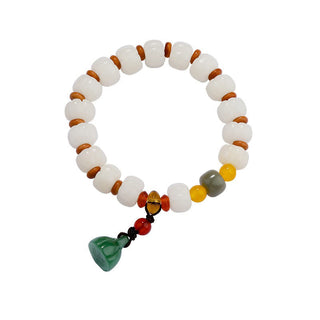 Buddha Gift Natural Bodhi Seed Red Agate Bodhi Calm Harmony Engraved Pumpkin Bead Lotus Bracelet