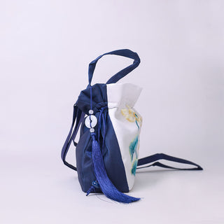 Buddha Gift Suzhou Embroidery Rabbit Lotus Epiphyllum Peony Magnolia Silk Tote Crossbody Bag Shoulder Bag Handbag