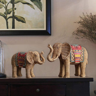 Buddha Gift Elephant Resin Wisdom Wealth Home Decoration