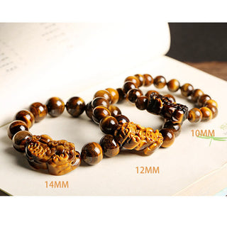 Buddha Gift Natural Tiger Eye Wealth Bracelet