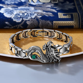 Buddha Gift Vintage Dragon Pattern Engraved Success Bracelet